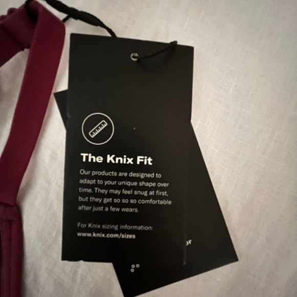 Knix Longevity bra. Dark Cherry, contrast straps. Brand new, tags still on. - Picture 7 of 9